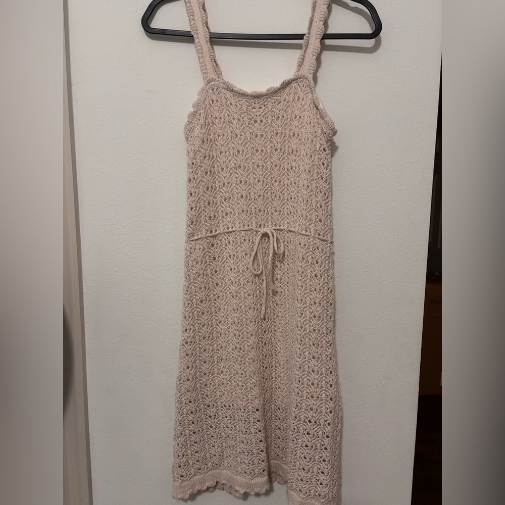 Crochet Knit Sleeveless Dress